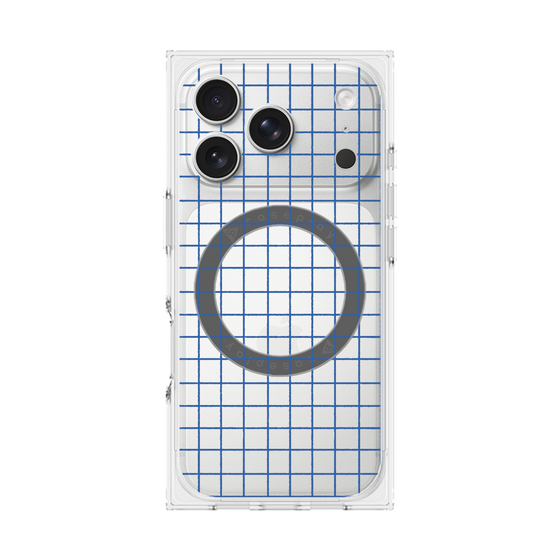 Premium Square Case with MagSafe［ Original - Favorite Color Check - Blue ］
