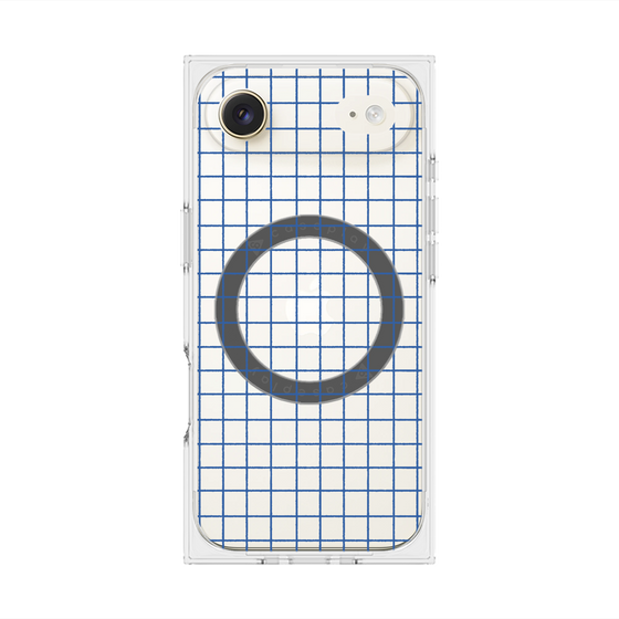 Premium Square Case with MagSafe［ Original - Favorite Color Check - Blue ］