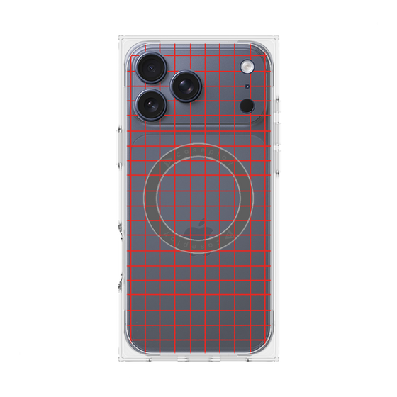 Premium Square Case with MagSafe［ Original - Favorite Color Check - Red ］