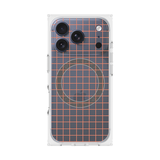 Premium Square Case with MagSafe［ Original - Favorite Color Check - Orange ］