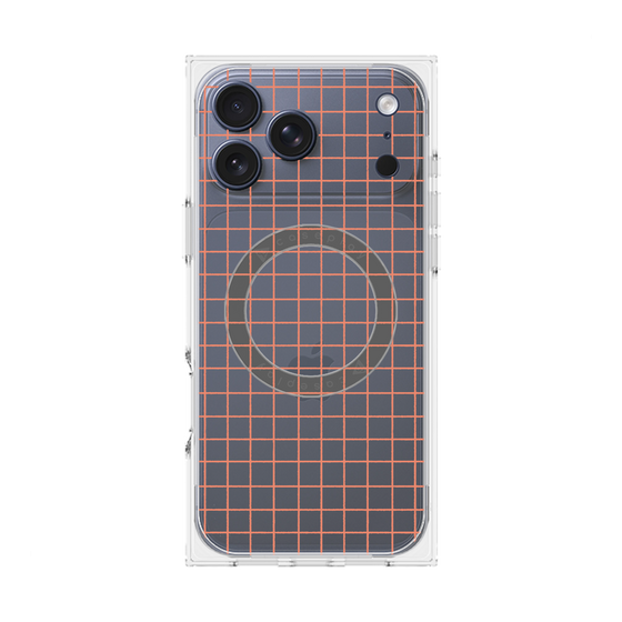 Premium Square Case with MagSafe［ Original - Favorite Color Check - Orange ］