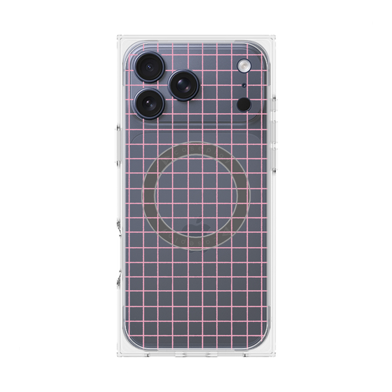 Premium Square Case with MagSafe［ Original - Favorite Color Check - Pink ］