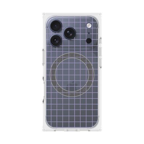 Premium Square Case with MagSafe［ Original - Favorite Color Check - Purple ］