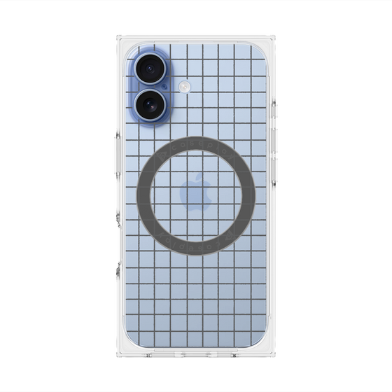 Premium Square Case with MagSafe［ Original - Favorite Color Check - Black ］