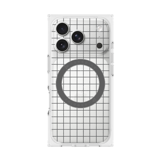 Premium Square Case with MagSafe［ Original - Favorite Color Check - Black ］