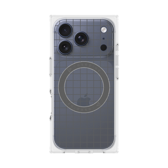 Premium Square Case with MagSafe［ Original - Favorite Color Check - Black ］