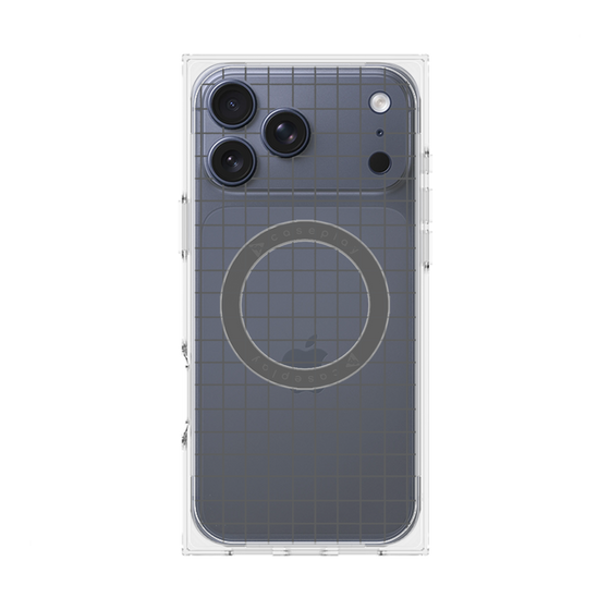 Premium Square Case with MagSafe［ Original - Favorite Color Check - Black ］