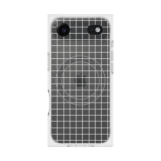 Premium Square Case with MagSafe［ Original - Favorite Color Check - White ］