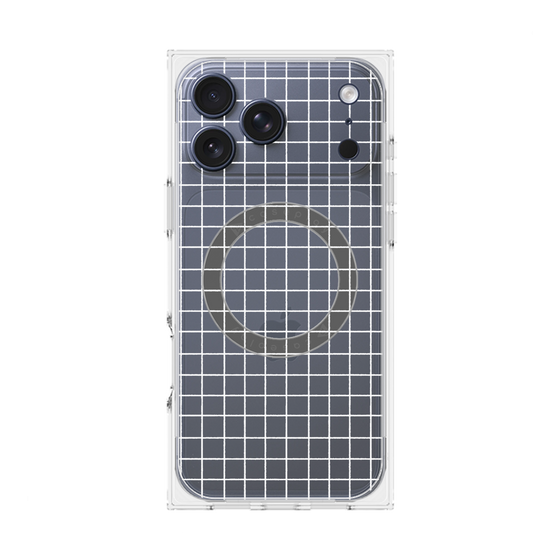 Premium Square Case with MagSafe［ Original - Favorite Color Check - White ］