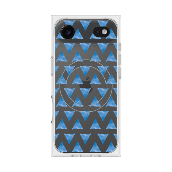 Premium Square Case with MagSafe［ Original - Favorite Color Triangle - Blue ］
