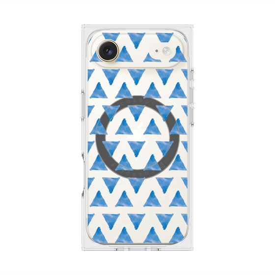 Premium Square Case with MagSafe［ Original - Favorite Color Triangle - Blue ］