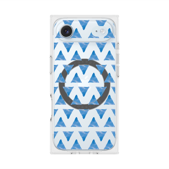 Premium Square Case with MagSafe［ Original - Favorite Color Triangle - Blue ］