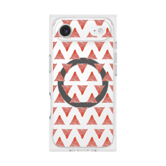 Premium Square Case with MagSafe［ Original - Favorite Color Triangle - Red ］