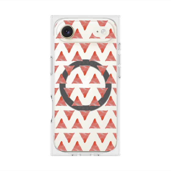 Premium Square Case with MagSafe［ Original - Favorite Color Triangle - Red ］