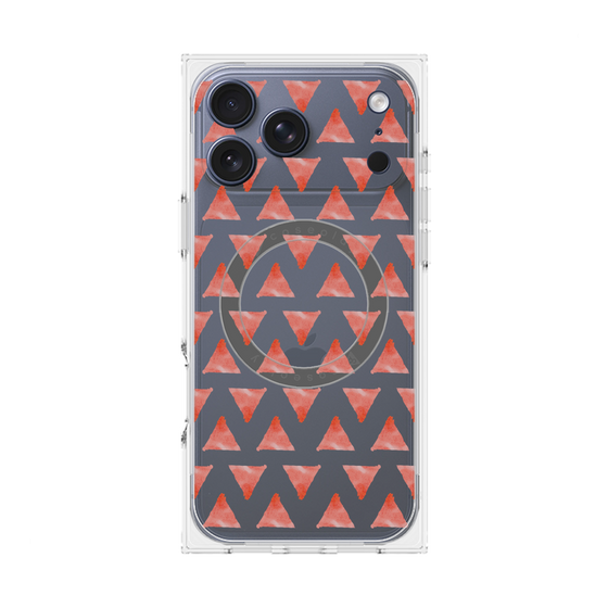 Premium Square Case with MagSafe［ Original - Favorite Color Triangle - Red ］