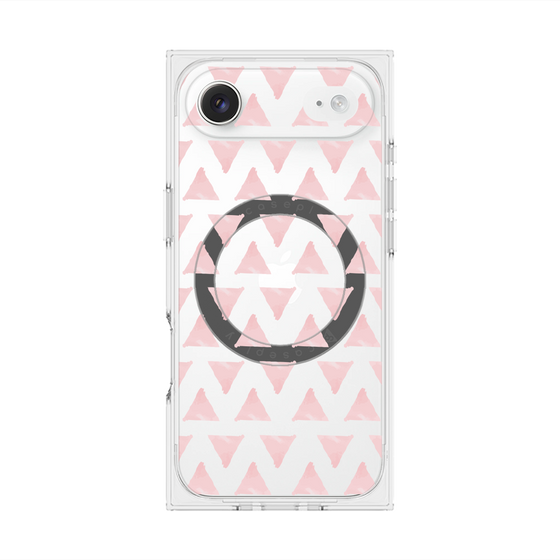 Premium Square Case with MagSafe［ Original - Favorite Color Triangle - Pink ］