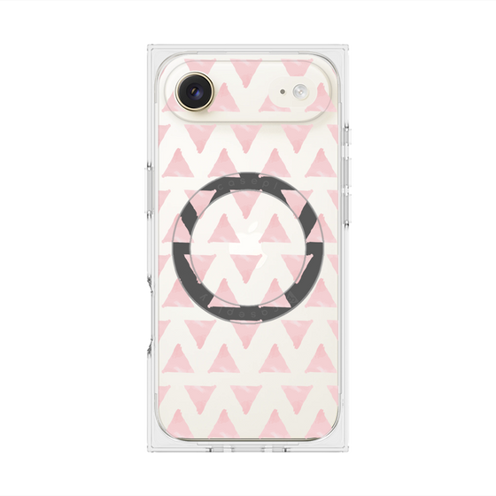 Premium Square Case with MagSafe［ Original - Favorite Color Triangle - Pink ］