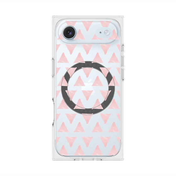 Premium Square Case with MagSafe［ Original - Favorite Color Triangle - Pink ］