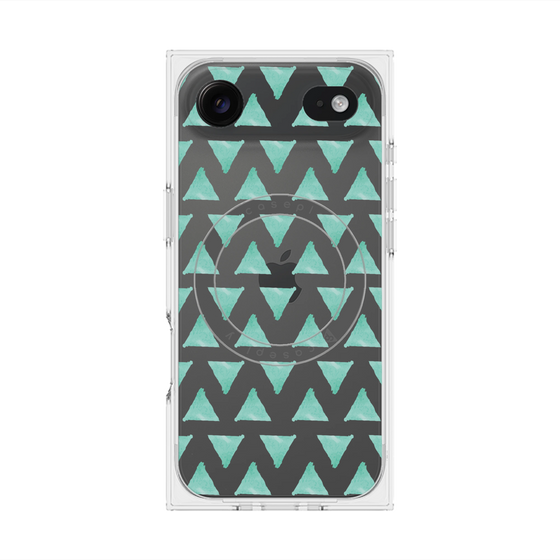 Premium Square Case with MagSafe［ Original - Favorite Color Triangle - Green ］