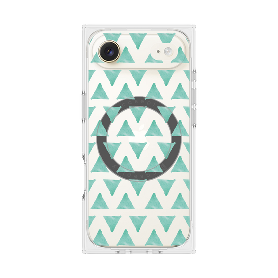 Premium Square Case with MagSafe［ Original - Favorite Color Triangle - Green ］