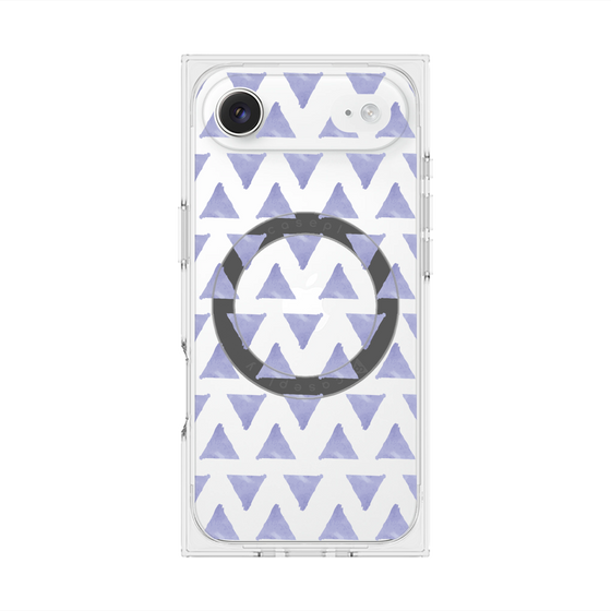 Premium Square Case with MagSafe［ Original - Favorite Color Triangle - Purple ］