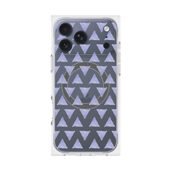 Premium Square Case with MagSafe［ Original - Favorite Color Triangle - Purple ］