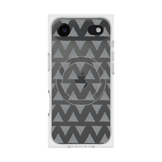 Premium Square Case with MagSafe［ Original - Favorite Color Triangle - Black ］