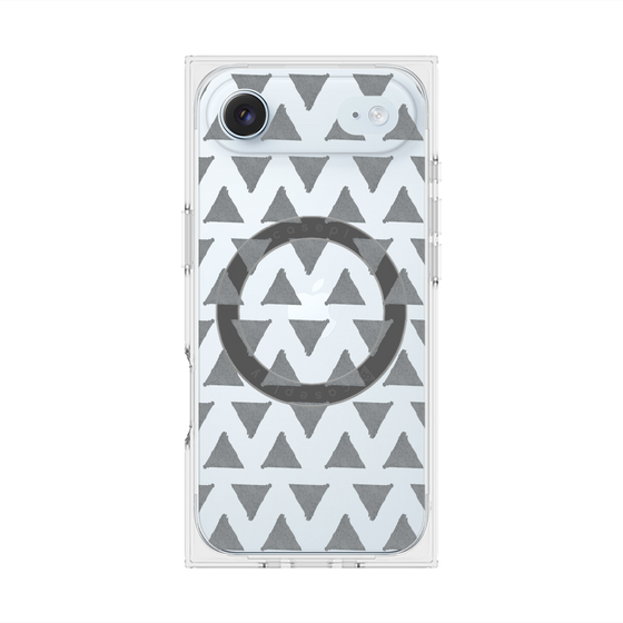 Premium Square Case with MagSafe［ Original - Favorite Color Triangle - Black ］