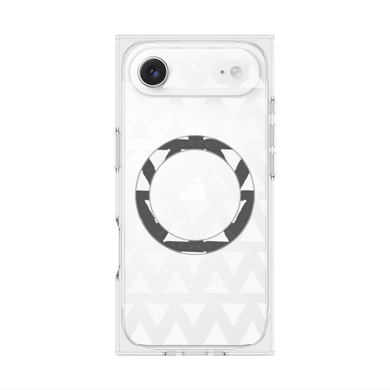 Premium Square Case with MagSafe［ Original - Favorite Color Triangle - White ］