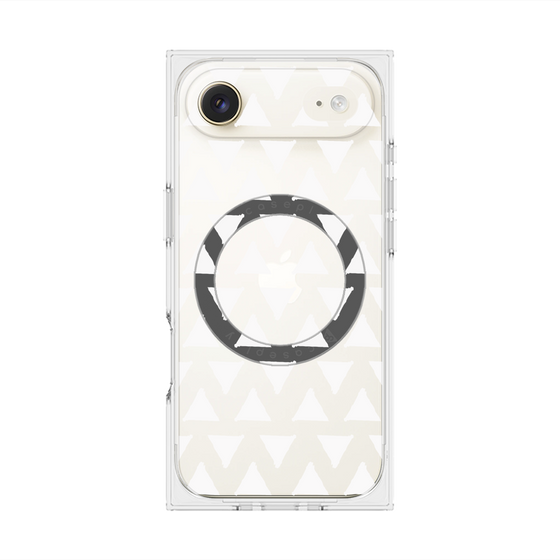 Premium Square Case with MagSafe［ Original - Favorite Color Triangle - White ］