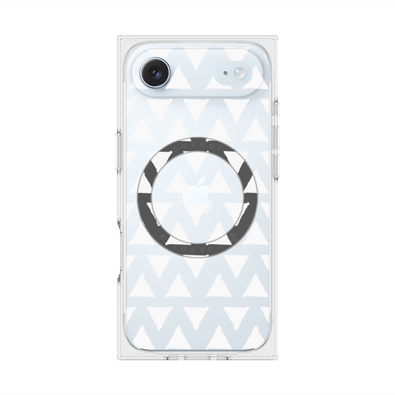 Premium Square Case with MagSafe［ Original - Favorite Color Triangle - White ］