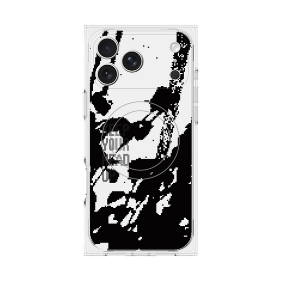 Premium Square Case with MagSafe［ Original - Dot Overlay - KEEP YOUR HEAD UP/C ］