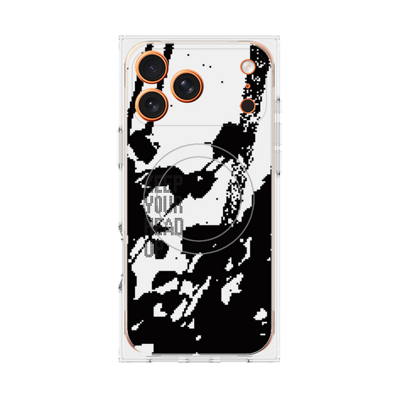 Premium Square Case with MagSafe［ Original - Dot Overlay - KEEP YOUR HEAD UP/C ］