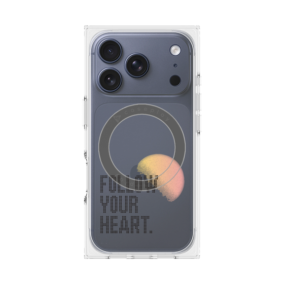 Premium Square Case with MagSafe［ Original - Dot Overlay - FOLLOW YOUR HEART/A ］