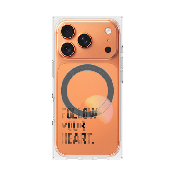 Premium Square Case with MagSafe［ Original - Dot Overlay - FOLLOW YOUR HEART/A ］