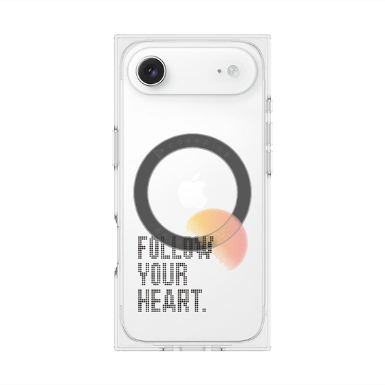 Premium Square Case with MagSafe［ Original - Dot Overlay - FOLLOW YOUR HEART/A ］