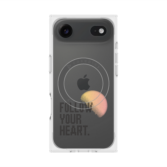 Premium Square Case with MagSafe［ Original - Dot Overlay - FOLLOW YOUR HEART/A ］