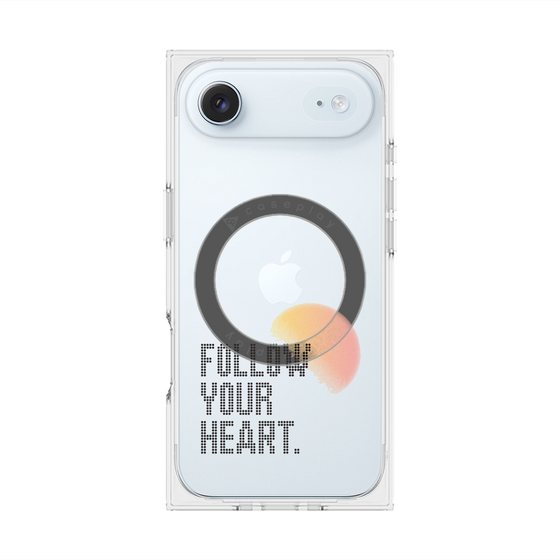 Premium Square Case with MagSafe［ Original - Dot Overlay - FOLLOW YOUR HEART/A ］