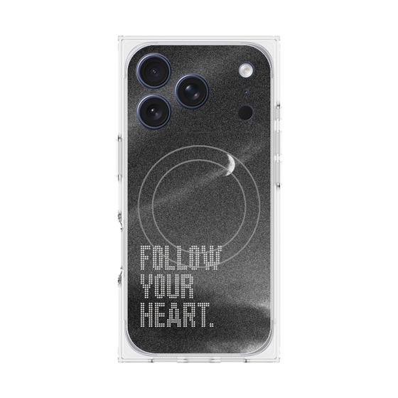 Premium Square Case with MagSafe［ Original - Dot Overlay - FOLLOW YOUR HEART/B ］