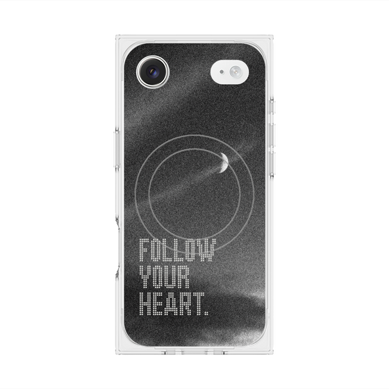 Premium Square Case with MagSafe［ Original - Dot Overlay - FOLLOW YOUR HEART/B ］