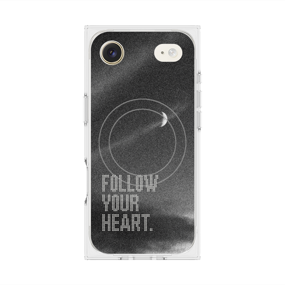 Premium Square Case with MagSafe［ Original - Dot Overlay - FOLLOW YOUR HEART/B ］