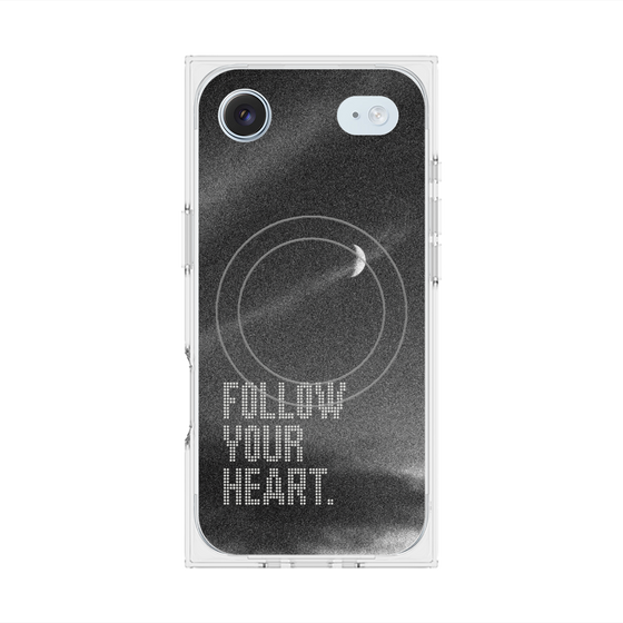 Premium Square Case with MagSafe［ Original - Dot Overlay - FOLLOW YOUR HEART/B ］