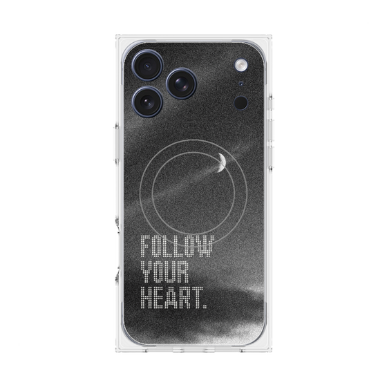 Premium Square Case with MagSafe［ Original - Dot Overlay - FOLLOW YOUR HEART/B ］