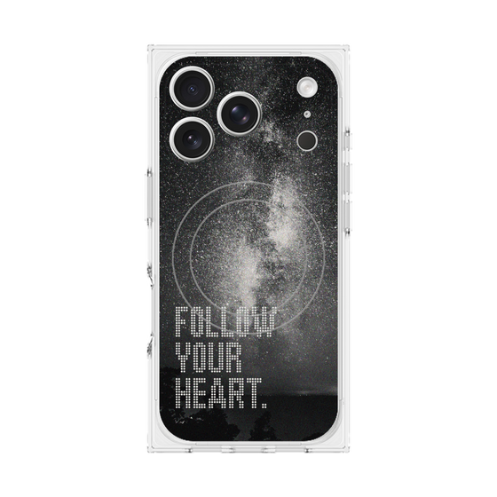 Premium Square Case with MagSafe［ Original - Dot Overlay - FOLLOW YOUR HEART/C ］