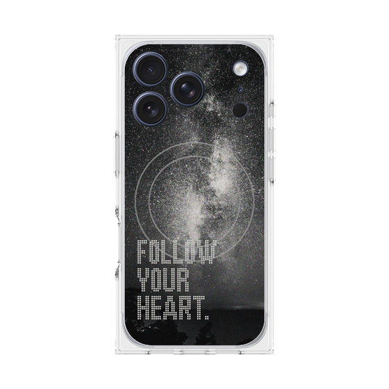 Premium Square Case with MagSafe［ Original - Dot Overlay - FOLLOW YOUR HEART/C ］