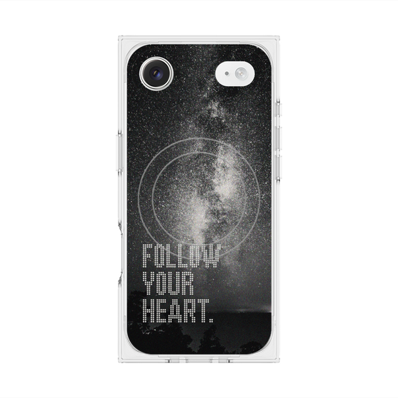 Premium Square Case with MagSafe［ Original - Dot Overlay - FOLLOW YOUR HEART/C ］