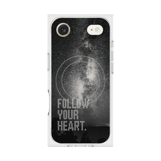 Premium Square Case with MagSafe［ Original - Dot Overlay - FOLLOW YOUR HEART/C ］