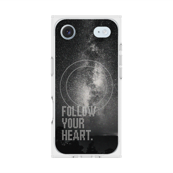 Premium Square Case with MagSafe［ Original - Dot Overlay - FOLLOW YOUR HEART/C ］