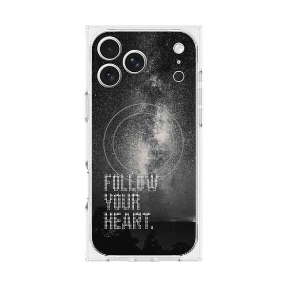 Premium Square Case with MagSafe［ Original - Dot Overlay - FOLLOW YOUR HEART/C ］