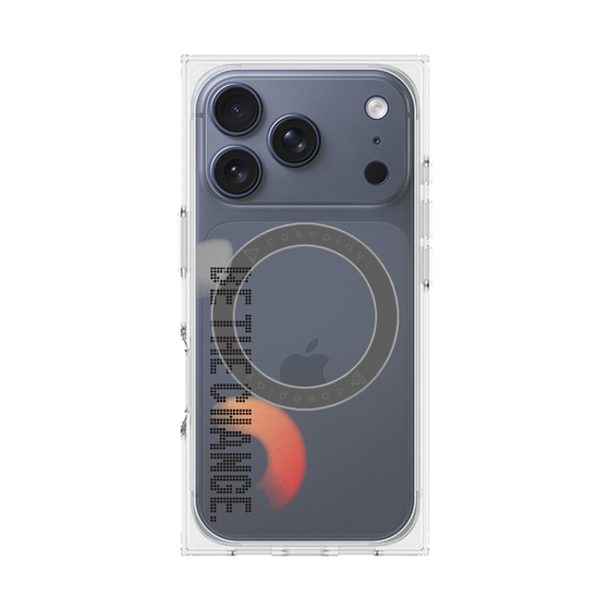 Premium Square Case with MagSafe［ Original - Dot Overlay - BE THE CHANGE/A ］